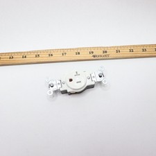 Leviton Commercial Grade Tamper Resistant Single Outlet 20A White