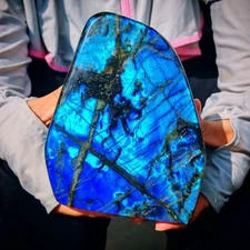 3.63LB Natural Labrador moonstone quartz free form mineral specimen 1.65kg