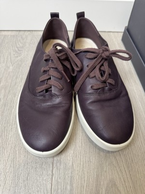 ECCO Women's Women's Leisure Tie Sneaker,  Burgundy Plum, sz 11 42