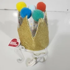 Boots & Barkley Adjustable Pet Birthday Crown NEW