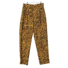 Gianni Versace leopard slacks Pants Bottoms yellow 50