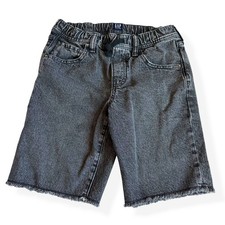 Gap Gray Slim Pull-On Denim Frayed Shorts Youth XXL 14-16
