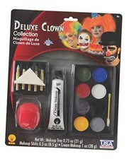 Clown Deluxe Make Up Kit for Adults, Unisex One Size