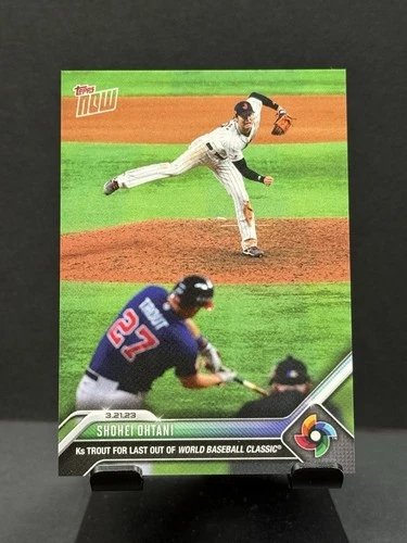 SHOHEI OHTANI 2023 TOPPS NOW WORLD BASEBALL CLASSIC WBC-71 Iconic Card 🔥 Trout