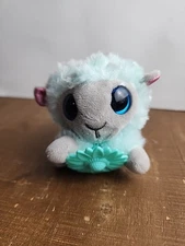 Scruff A Luvs Babies Blue Sheep Lamb 4" Stuffed Animal Clip On Keychain Moose