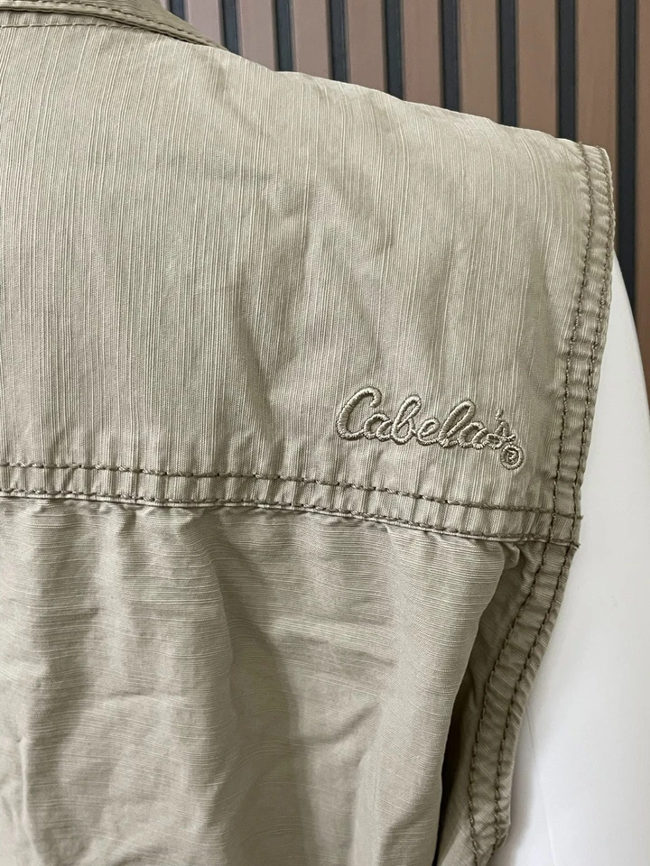 Cabela's Women's L Brown Vest Canvas Utility Camping Gorpcore Workwear Hunting - Image 4 of 4