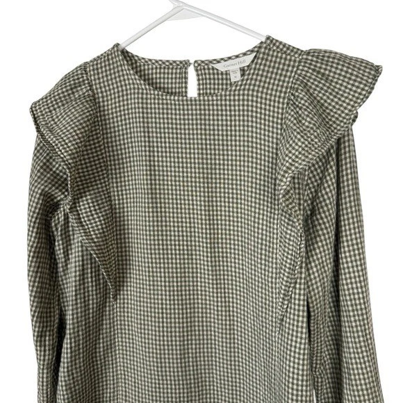 Garnet Hill Dylan Organic-Cotton Blouse, Size M - Image 2 of 4