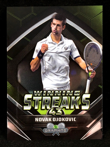 Novak Djokovic #WS-ND 2024 Topps Graphite Winning Streaks card