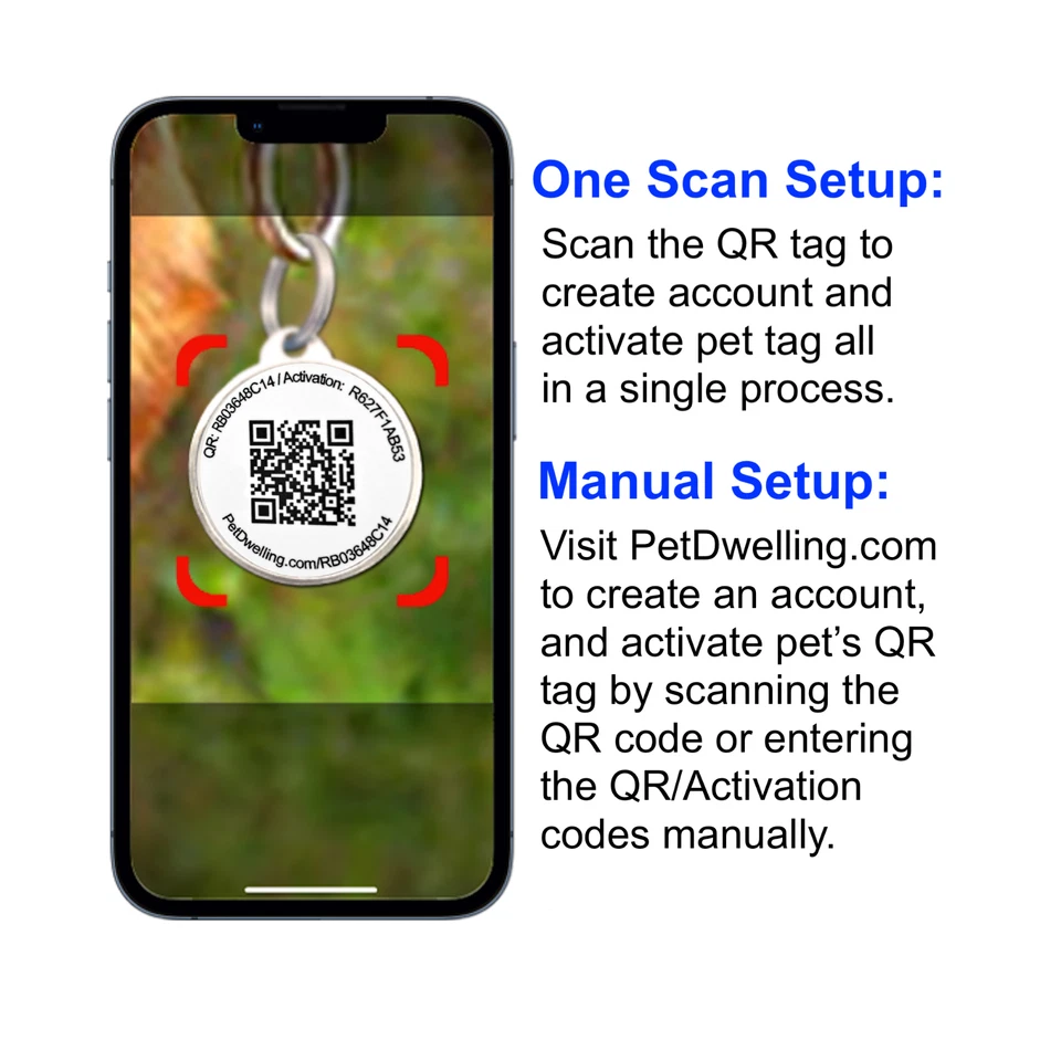 Pet Dwelling QR Code Service Dog ID Tag - Free Online Profile - Instant Alerts - Image 4 of 4