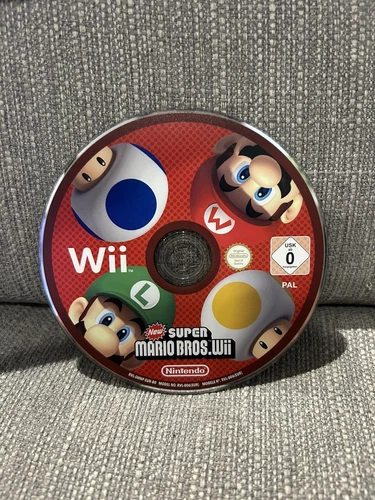 New Super Mario Bros Wii - Nintendo Wii - (Disc Only) - Tested