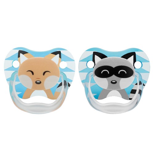 Dr Brown's Prevent Stage 1 Pacifier Dummy 0-6 months 2 Pack (Pink & Blue) - Picture 6 of 8