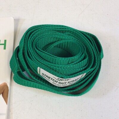 OPTP Green Extra Long Exercise Stretch Out Strap With Stretching Guide  Manual