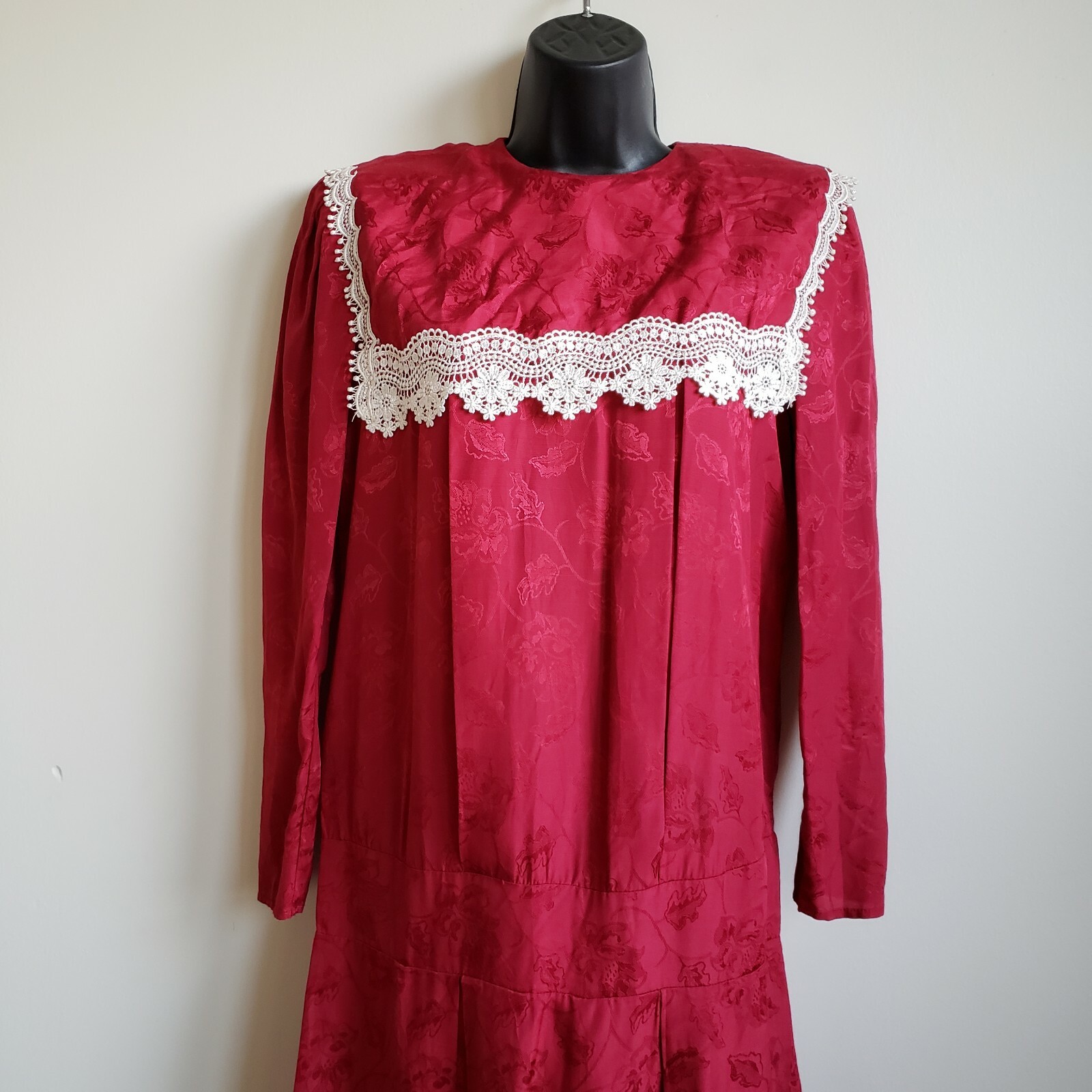 Gunne Sax Jessica McClintock Vintage Sz 5 Burgund… - image 1