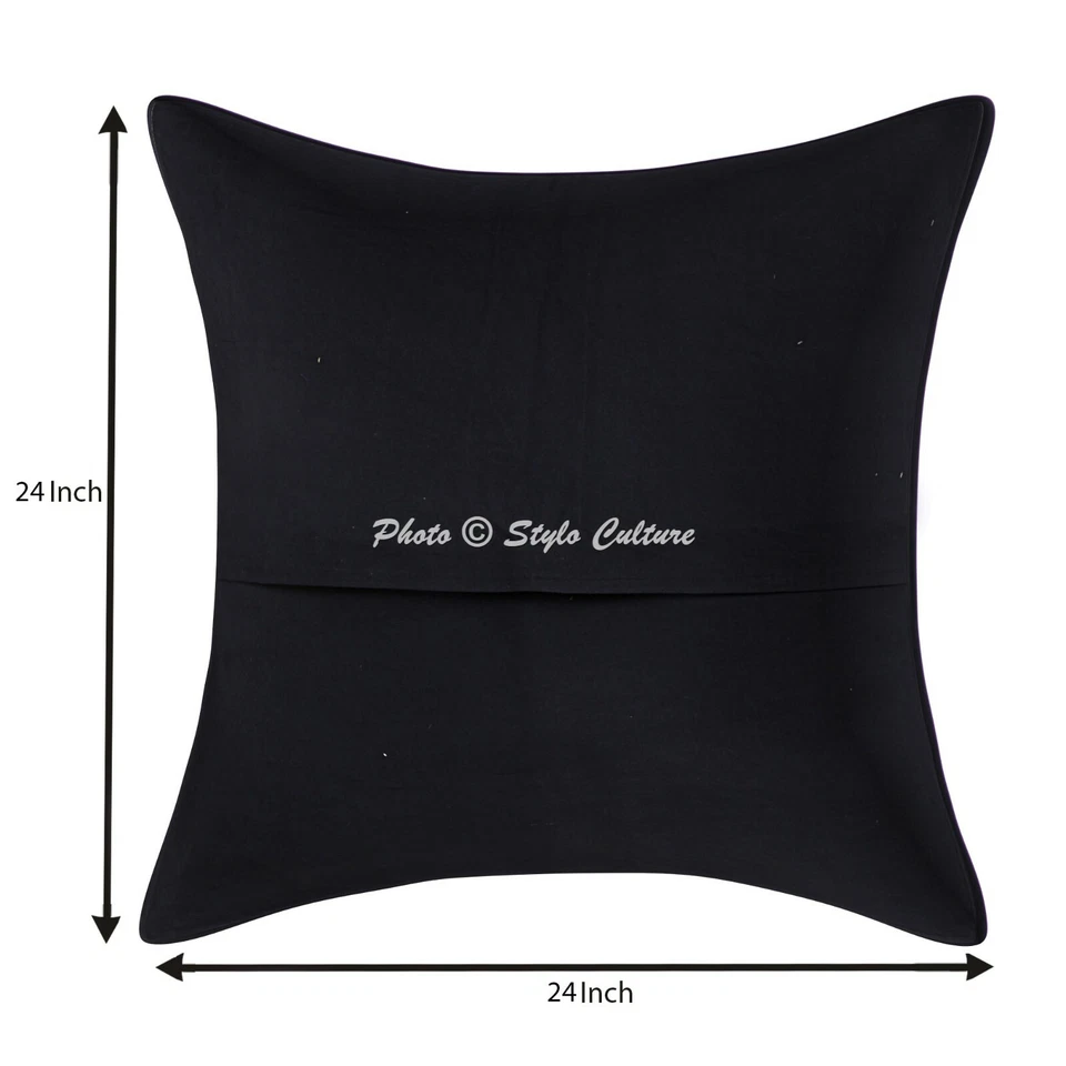 Decorative Vintage Decor Patchwork Pillowcover Sofa Cushion Cover 60 x 60 cm - Image 2 of 4