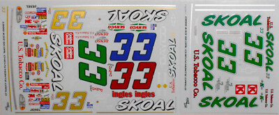 NASCAR DECAL #33 US TOBACCO  1999 MONTE CARLO KEN SCHRADER 1/24 POWERSLIDE