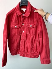 Giacca / giubbino di jeans rosso H&M, tg. S