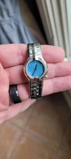 Tag Heuer WAA1417.BA0760 Womens Alter Ego Watch Blue Pearl 44 Diamonds Silver