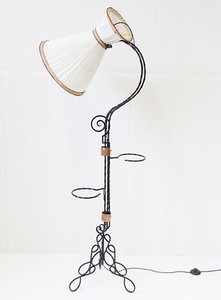 SUPERB FLOOR LAMP DIABOLO PLANT HOLDER REMOVABLE 1950 VINTAGE FLOOR ... SUPERB FLOOR LAMP DIABOLO PLANT HOLDER REMOVABLE 1950 VINTAGE FLOOR ...