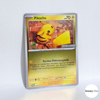 Pikachu 100/SV-P Promo Temporal Forces Paradoks Andalan Pokemon