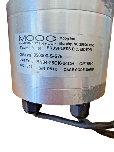MOOG BN34-25AL-04CK. Brushless Gleichstrommotor 24-100VDC CP155-1 - Bild 2 von 5