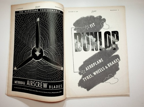 1940 September 12, Flight Aircraft Engineer Magazine Royal Aero Club England - Picture 2 of 12