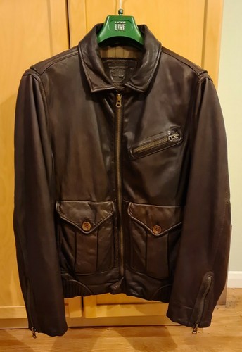 Timberland leather jacket large | eBay