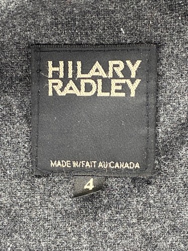 Vintage Women’s Hilary Radley Short Sleeved Coat Wool Jacket Sz 4 Woolmark Black - Picture 11 of 20