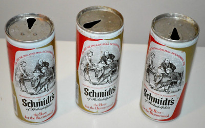 3-1976 SCHMIDT'S ''BEER FOR THE BICENTENNIAL'' CAN BEN FRANKLIN VINTAGE PULL TAB