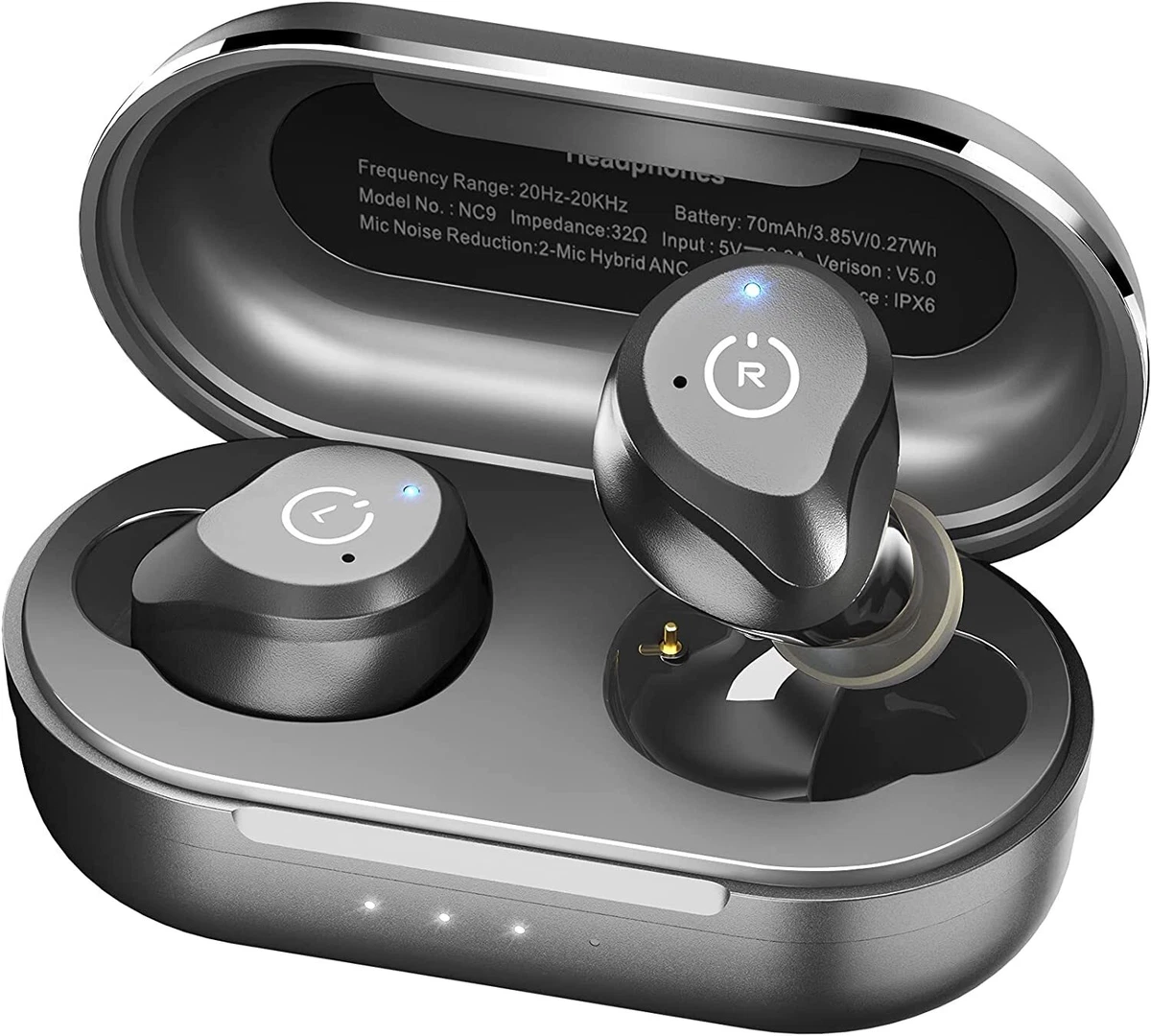 Auriculares Bluetooth inal mbricos con cancelaci n de ruido a