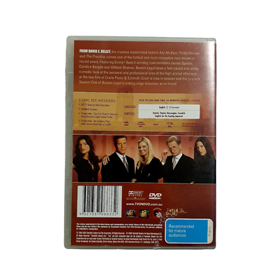 Boston Legal Season One DVD 5 Disc Set PAL Region 4 James Spader