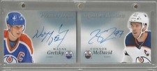 2017-18 UD Premier Dual Signature Booklets Update Gretzky & McDavid DSB-GM 19/20