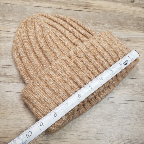 Vince Camuto Beanie Knit Cap Hat Cuff No Pom Beige OS Womens - 第 5/6 張圖片
