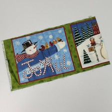 Let It Snow Deb Strain Moda Fabrics Snowman Panel 11.5"x44" 3 Squares Christmas