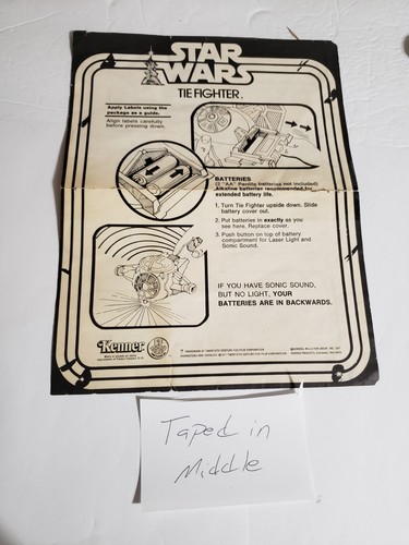 Tie Fighter Parts 1978 wings Connector Battery cover PICK Star Wars Vintage - Picture 48 of 64