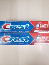 Crest Cavity Protection Fluoride Anticavity Toothpaste Regular Paste 2.4oz 2pk