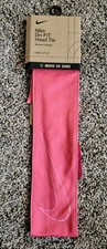 NEW Nike Dri-Fit Women's Reversible 2.0 Head Tie Pink/White/Pomegranate