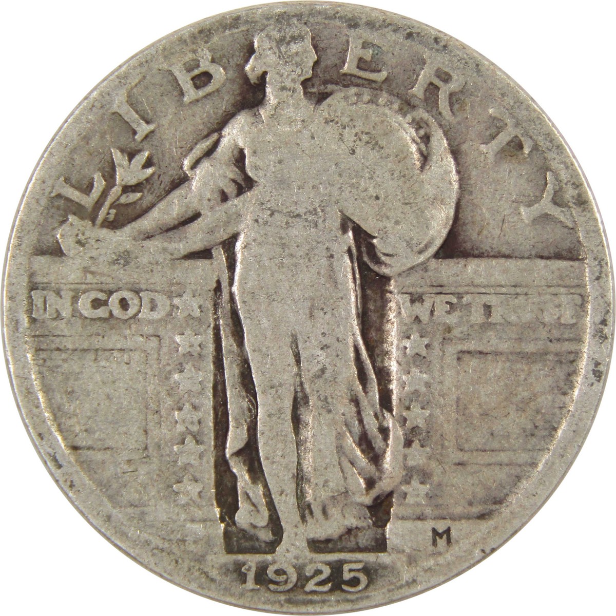 1924年(Ｄ)アメリカ スタンディングリバティ25セント銀貨silver900 スタンディングリバティクォーター：歴史、希少性、価値ガイド