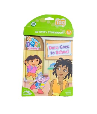 LeapFrog LeapReader Tag Book Dora the Explorer Goes to School Nick Jr NEW