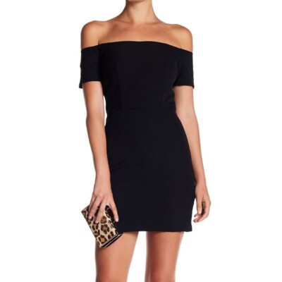 Line & Dot Cecil Off the Shoulder Dress NWT Black | eBay