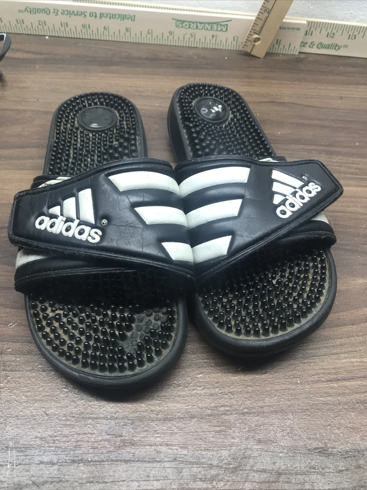 Sandalo Adidas Adilette Comfort Slide da donna taglia 8 W nero core cloud