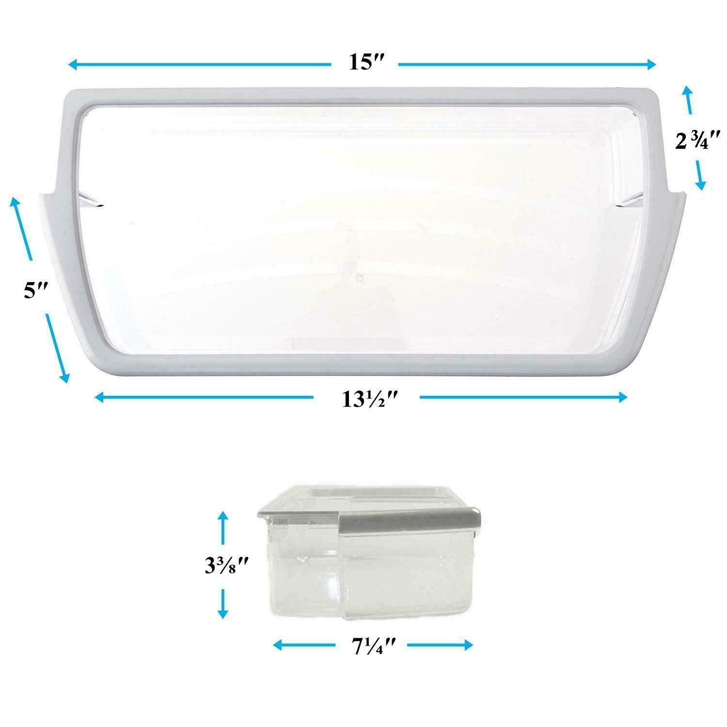 refrigerator door storage bins