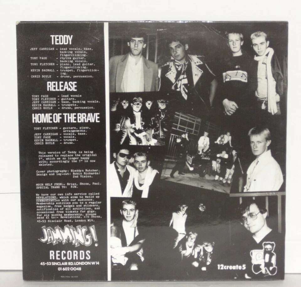 APOCALYPSE Teddy 12" France 1982 Jamming 12CREATE5 Tony Fletcher Paul Weller - Image 4 of 4