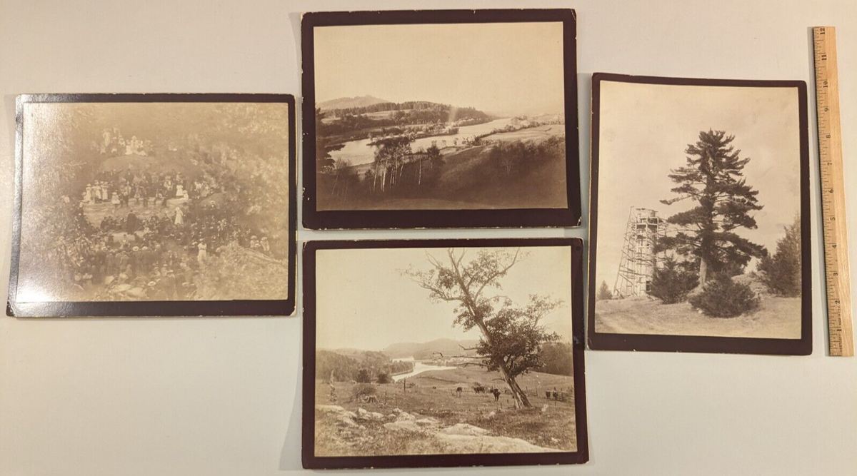 4) Langill Hanover New Hampshire Cabinet Photos Old Pine Bridge Dartmouth  Bridge | eBay