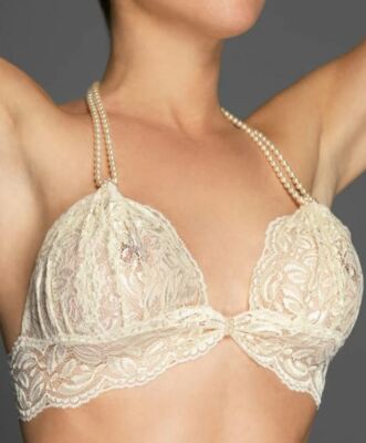 Bracli IVORY Pares Collection Wire-Free Bra, US Small