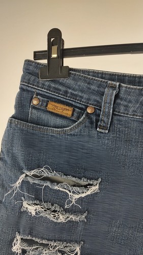 Wrangler Pantalones Cortos Naranja Vaqueros Denim Mujer W30 Short Vintage - Imagen 3 de 9