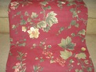 RARE! PAIR RED CHIANTI *WAVERLY DRAPES CURTAINS Panels 42 X 86”  Floral & Grapes — photo 2