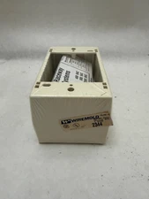 Wiremold 2344 NIB 1G Deep Plastic Box Ivory See Pics #A79