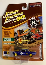 JOHNNY LIGHTNING 50 YEARS CARS N COFFEE 1962 CHEVY CORVAIR 1:64 Sunoco V-A NISP