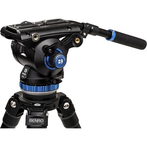 Benro C373FBS8PRO Carbon Fiber Single-Tube Tripod with S8Pro Fluid Video Head - Picture 7 of 21