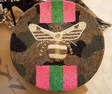 Moyna Camo Queen Bee Sequined Purse Nwt ($228)